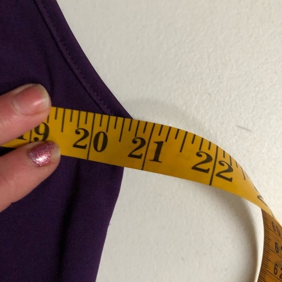 Express size large purple sleeveless with attached scarf w/ key hole back - Picture 10 of 10